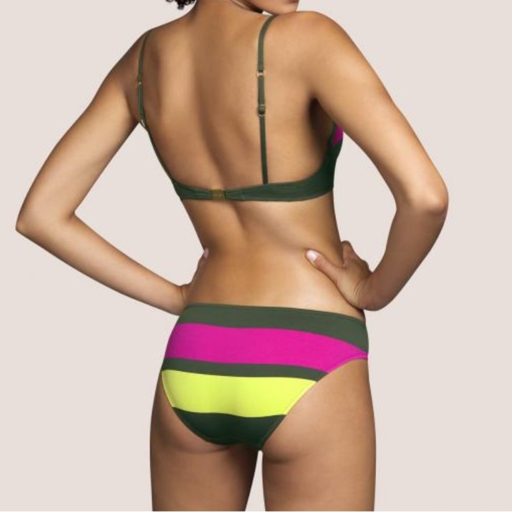 Andres sarda made in Barcelona Colorful Striped Bikini Set